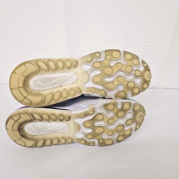 Nike Air Max 270 React Sneakers - White, Blue, Purple - Picture 11 of 12